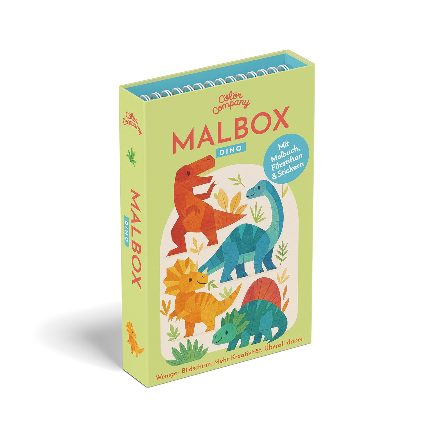 Beschäftigung für Kinder ohne Bildschirm – kreatives Dino Malset für konzentriertes Spiele. Montessori Spielzeug.