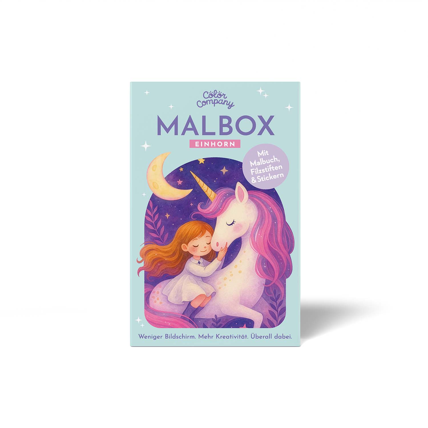 Kreatives  Malset für Kinder – Malbox Einhorn als Geschenk für fantasievolle Spielmomente